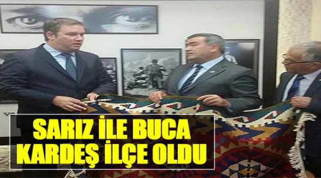 Sarız ile Buca 'Kardeş İlçe' Oldu