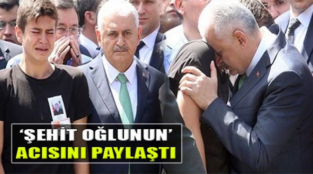 Şehidin Oğlu Yıldırım'ın Omzunda Ağladı