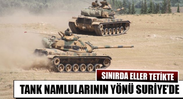 Sınırda bekletilen füzelerin yönü Suriye’ye çevrildi