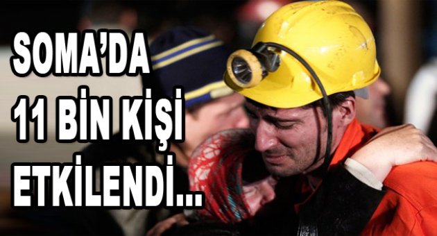 'Soma faciasından 11 bin kişi etkilendi!'