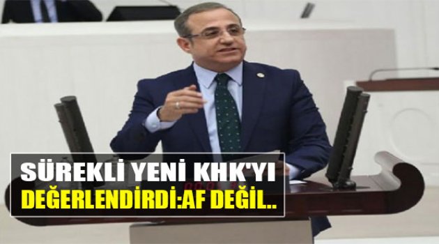 Sürekli, Yeni KHK’yı Değerlendirdi: Af Değil…