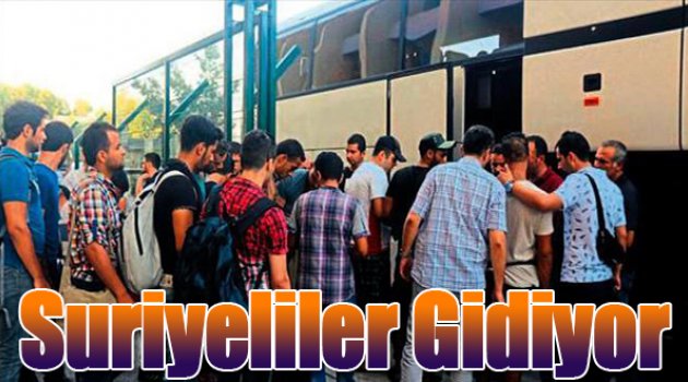 Suriyeliler gidiyor