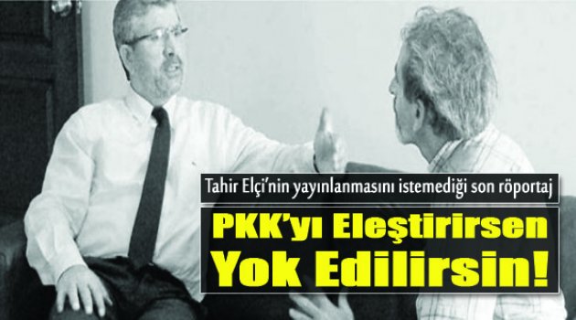 Tahir Elçi'nin Yayınlanmasını İstemediği Röportaj Yayınlandı...