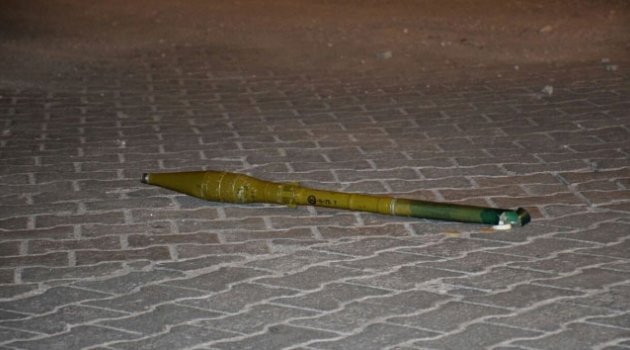 Teröristler roketi bırakıp kaçtı