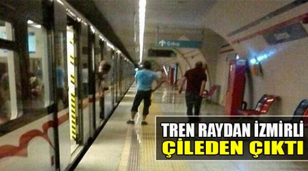 Tren Raydan İzmirli Çileden Çıktı