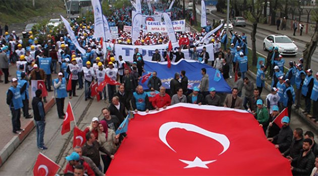 Türk-İş'ten Zonguldak mitingi