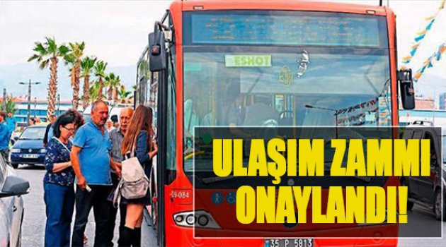 Ulaşım Zammı Onaylandı