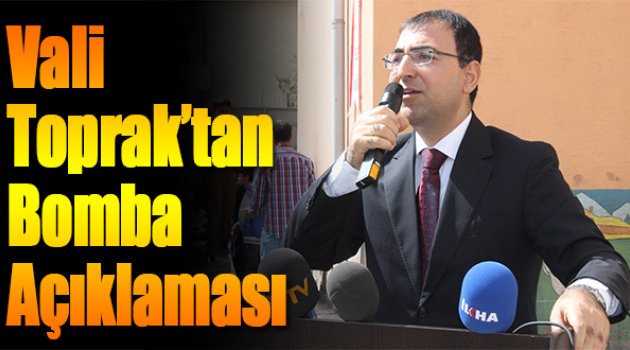 Vali Toprak:“Hain Emellere Hizmet Edecek Malzemeler”