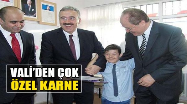 Vali'den Çok 'Özel' Karne