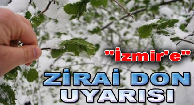 Valilikten İzmir'e Zirai Don Uyarısı