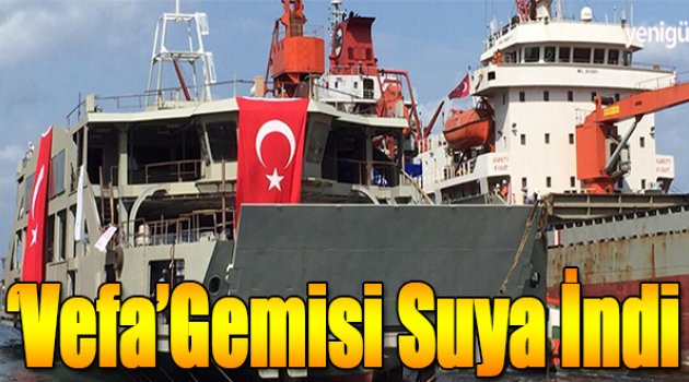 Vefa' gemisi suya indi