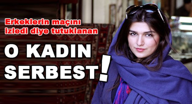 Voleybol maçı için tutuklanan kadın serbest