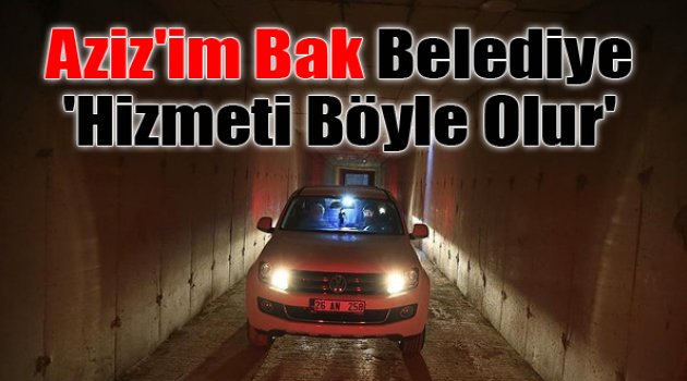 Yağmur Suyu Kanalından Arabayla Geçti!