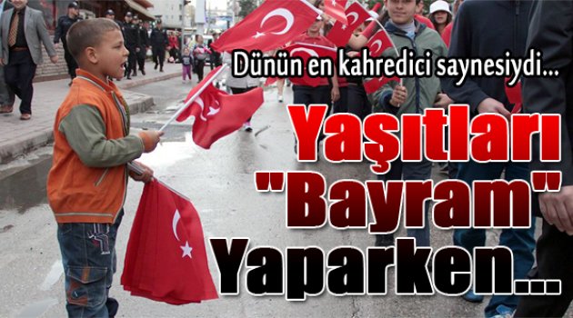 Yaşıtları bayram yaparken o...