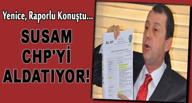 Yenice'den, Susam CHP'yi aldatıyor iddiası...