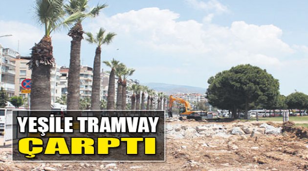 Yeşile Tramvay Çarptı