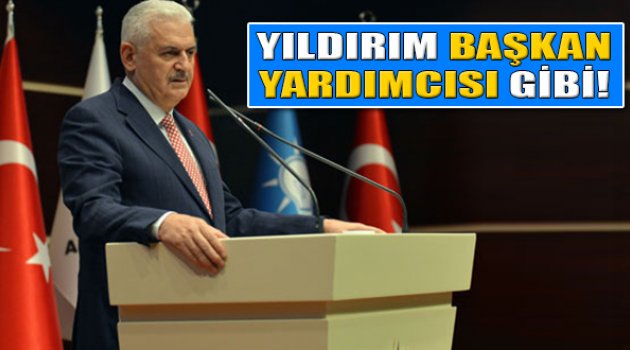 Yıldırım Başkan Yardımcısı Gibi!
