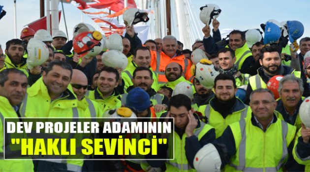 Yıldırım Sevincini İşçilerle Paylaştı