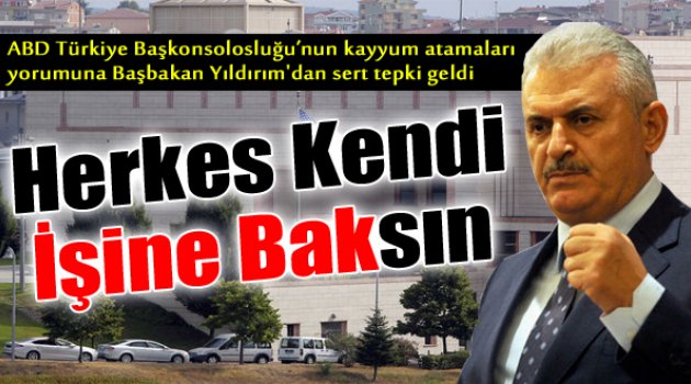 Yıldırım'dan Sert Sözler: "Herkes Kendi İşine Baksın"