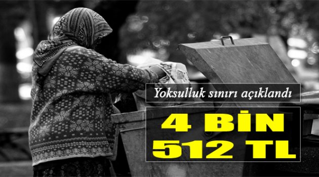 Yoksulluk Sınırı Açıklandı: " 4 Bin 512 Lira!"