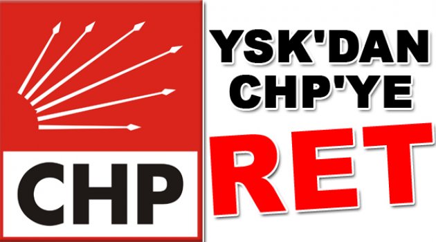 Ysk'dan CHP'ye Ret