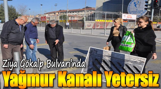 Ziya Gökalp Bulvarı’nda Yağmur Kanalı Yetersiz