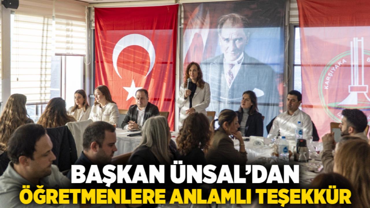 Başkan Ünsal’dan öğretmenlere anlamlı teşekkür