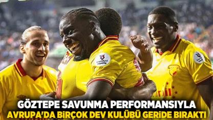 Göztepe savunma performansıyla Avrupa'da birçok dev kulübü geride bıraktı