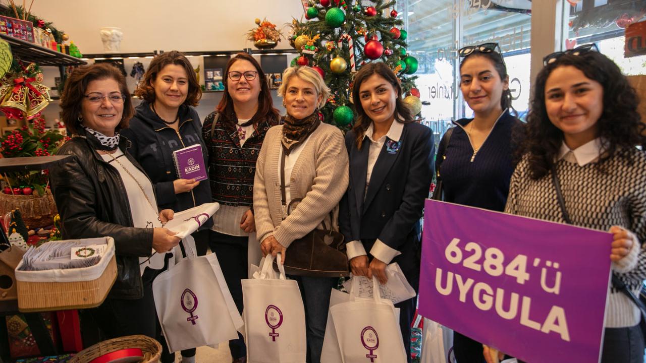 Güzelbahçe Kadına Şiddete Hayır Dedi