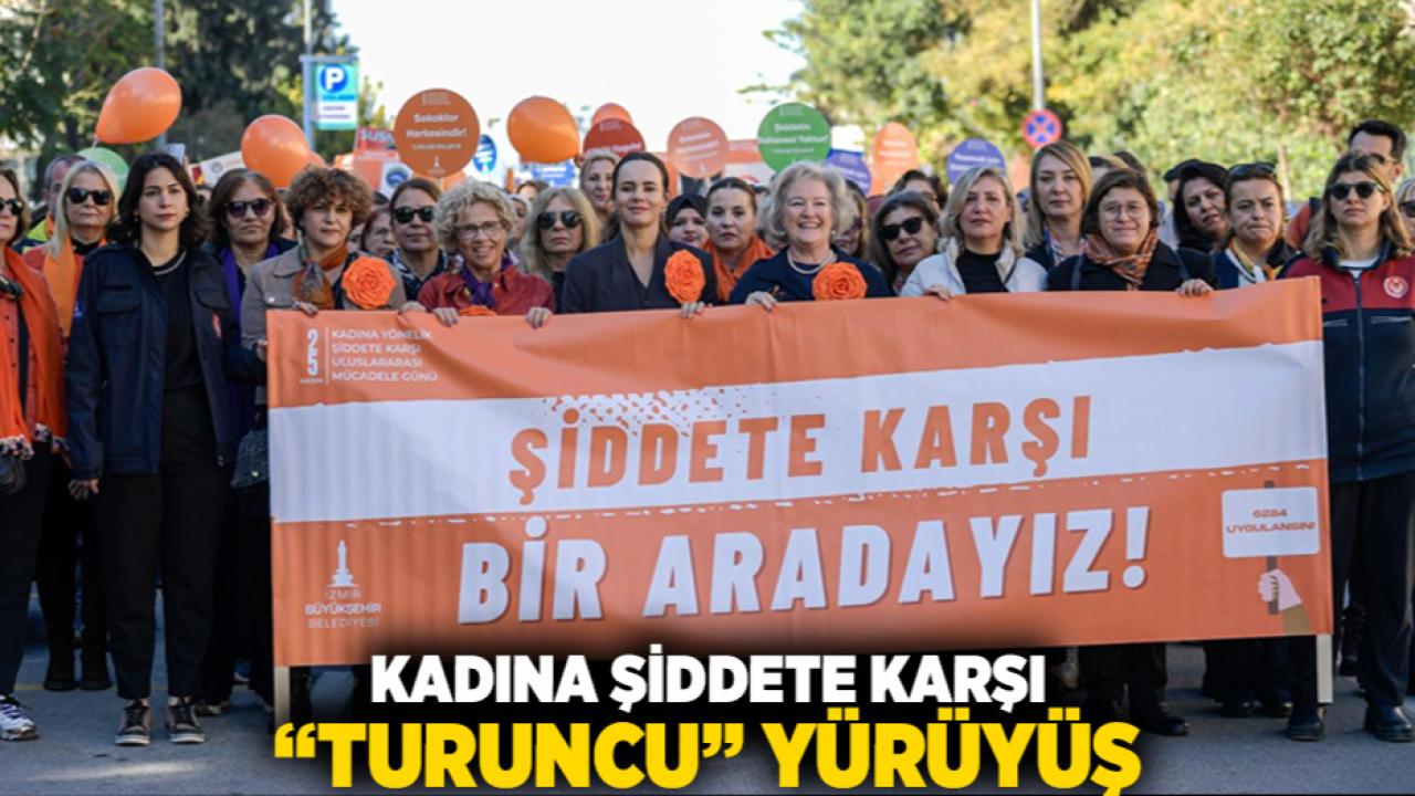 Kadına şiddete karşı “turuncu” yürüyüş