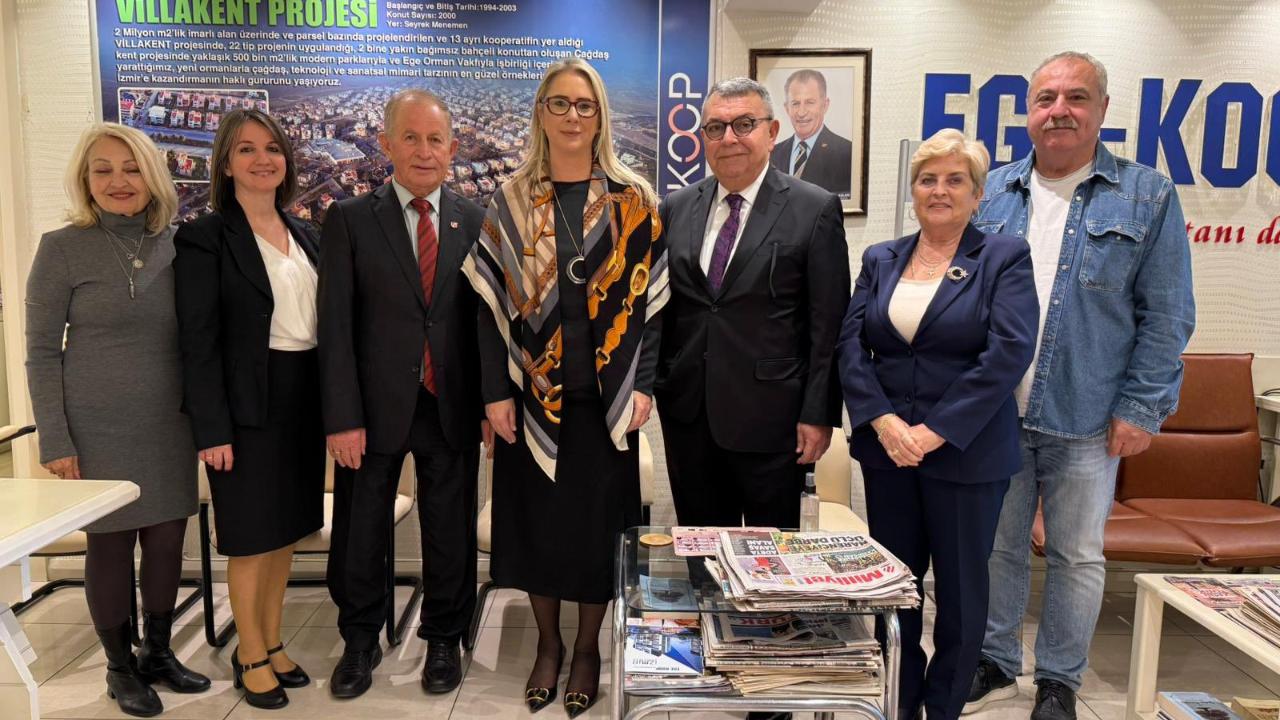 Milletvekili Ceyda Bölünmez Çankırı’dan Ege-Koop Başkanı Hüseyin Aslan’a Ziyaret