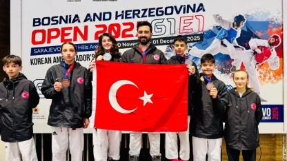 Aliağalı Taekwondocular Saraybosna’dan Madalyalarla Döndü