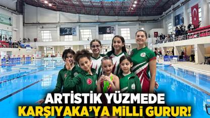 Artistik yüzmede Karşıyaka’ya milli gurur!