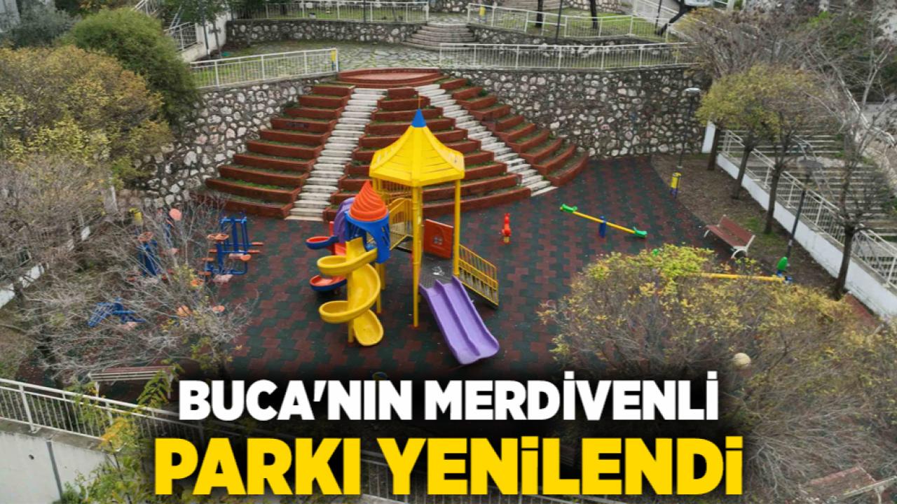 Buca'nın Merdivenli Parkı Yenilendi