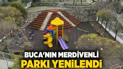 Buca'nın Merdivenli Parkı Yenilendi