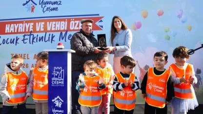 Çeşme Belediyesi, Alaçatı’da çocuklar için yeni bir yaşam alanının temelini attı