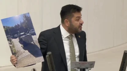 CHP'li Yazgan'ın Meclis'teki konuşması gündem oldu! AK Parti sıralarına fotoğrafı gösterip sordu: "Burası neresi biliyor musunuz?"