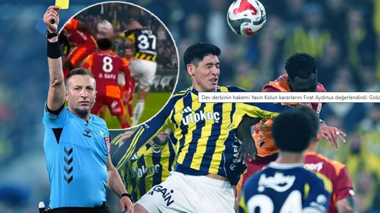 Dev derbinin hakemi Yasin Kol&#039;un kararlarını Fırat Aydınus değerlendirdi: &#039;Golün iptali doğru, Skriniar&#039;a sarı çıkmalıydı!&#039;