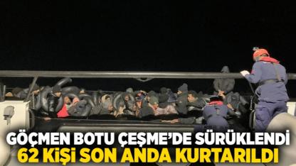Göçmen Botu Çeşme’de Sürüklendi: 62 Kişi Son Anda Kurtarıldı