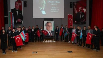 Heydar Aliyev Aliağa'da Anıldı