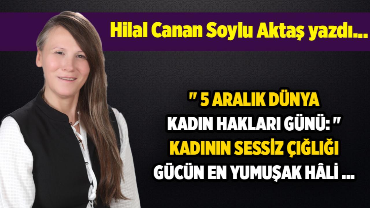 Hilal Canan Soylu Aktaş yazdı...