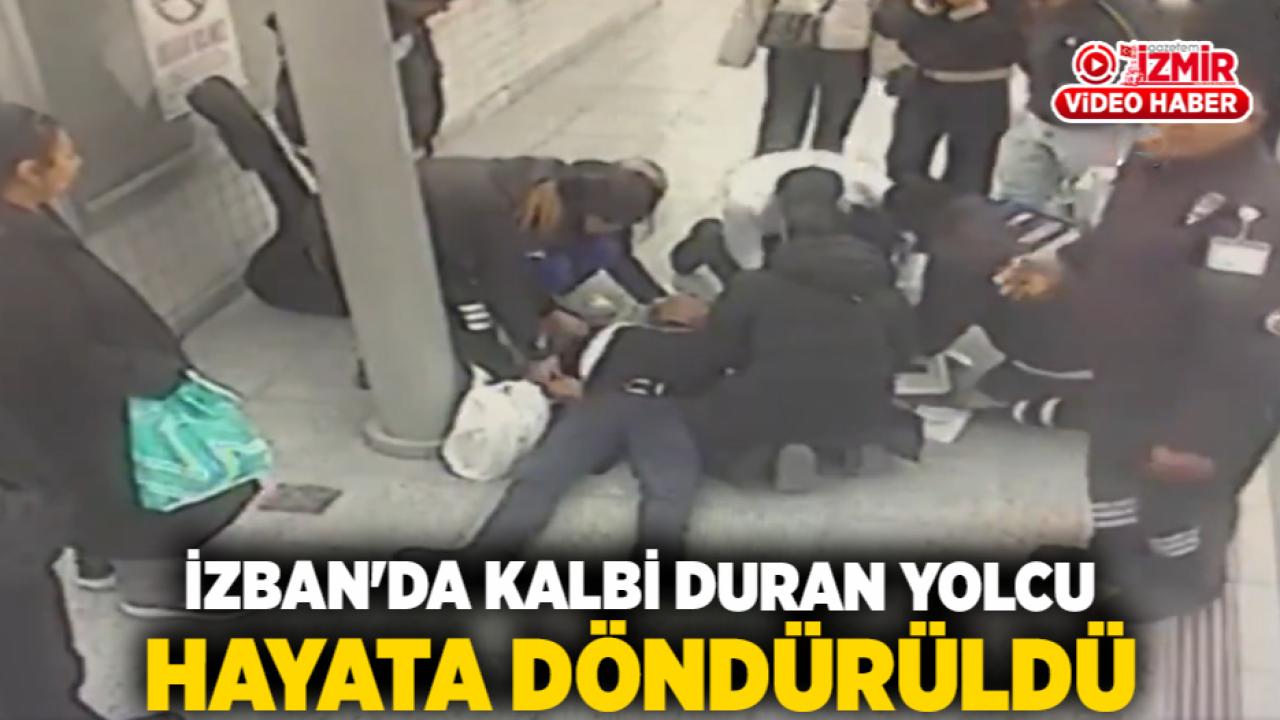 İZBAN'da Kalbi Duran Yolcu Hayata Döndürüldü