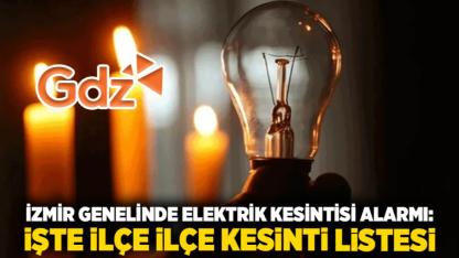 İzmir Genelinde Elektrik Kesintisi Alarmı: İşte İlçe İlçe Kesinti Listesi