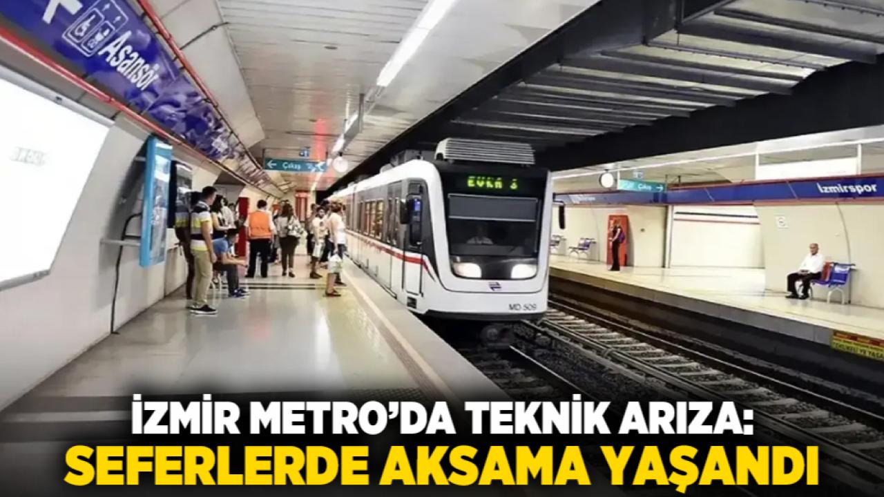İzmir Metro’da Teknik Arıza: Seferlerde Aksama Yaşandı