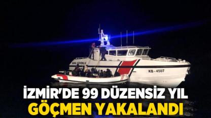 İzmir'de 99 düzensiz göçmen yakalandı