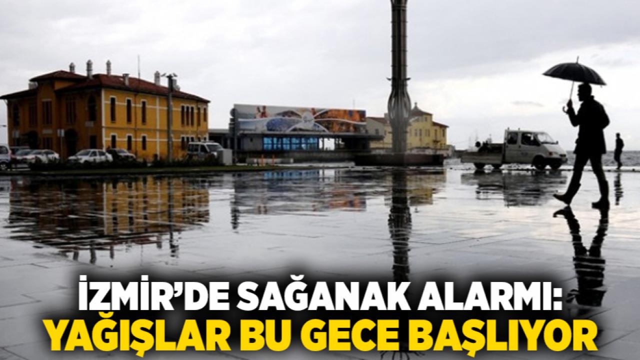 İzmir’de Sağanak Alarmı: Yağışlar Bu Gece Başlıyor