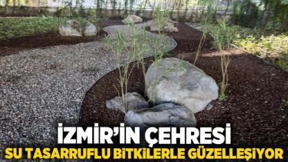 İzmir’in çehresi su tasarruflu bitkilerle güzelleşiyor
