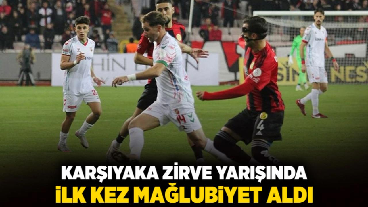 Karşıyaka zirve yarışında ilk kez mağlubiyet aldı