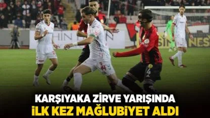 Karşıyaka zirve yarışında ilk kez mağlubiyet aldı