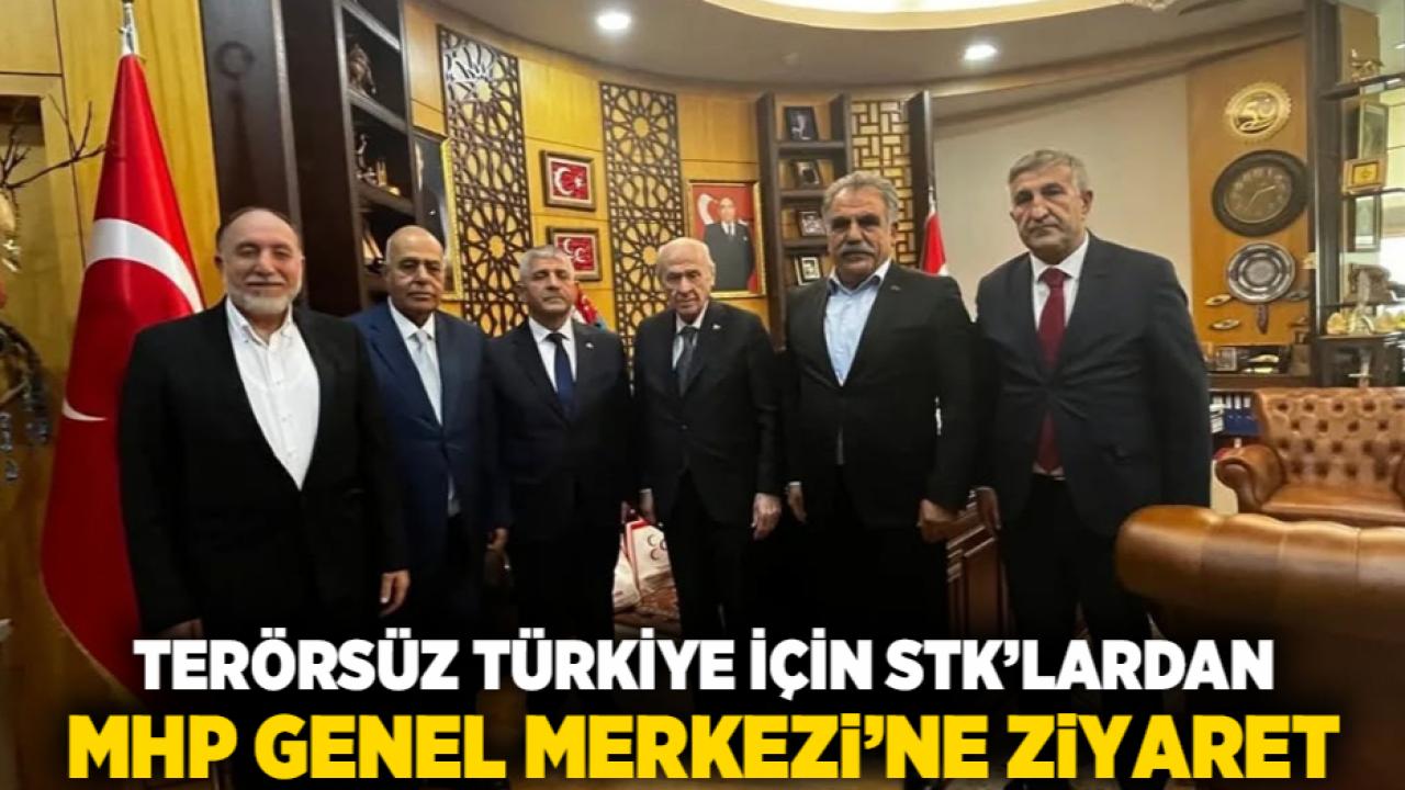 Terörsüz Türkiye İçin STK’lardan MHP Genel Merkezi’ne Ziyaret